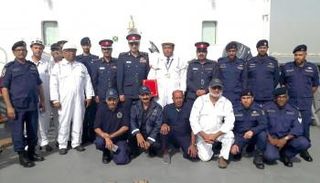 صورة من مراسم تسليم السفينة