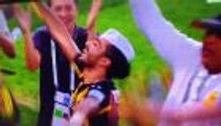 شاهد.. رقصة "كهربا" المعتادة تخطف الأنظار بعد ديربي جدة