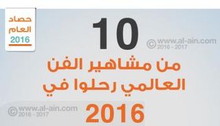 10 من مشاهير الفن العالمي رحلوا في 2016