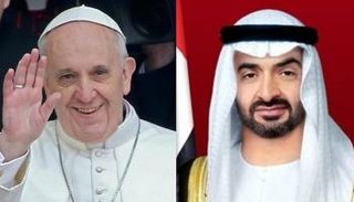 الشيخ محمد بن زايد وبابا الفاتيكان