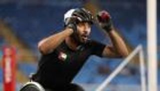 إنفوجراف.. الحمادي "بطل من ذهب"