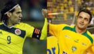 فالكاو الكولومبي يهنئ فالكاو البرازيلي بإنجاز مونديال الصالات