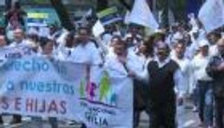 مظاهرة ضد زواج المثليين في المكسيك