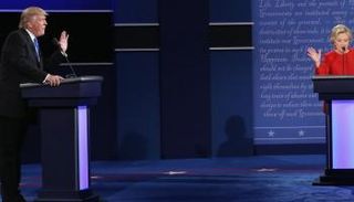 ترامب وكلينتون في أول مناظرة