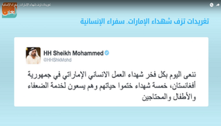 تغريدات تزف شهداء الإمارات