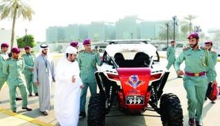 الدراجة النارية أثناء إطلاقها