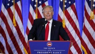 ترامب في مؤتمر صحفي بنيويورك