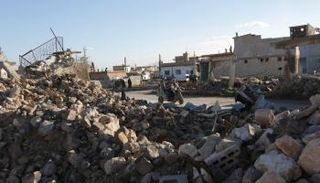 جانب من الدمار بحلب