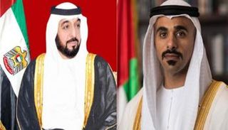 الشيخ خليفة بن زايد والشيخ خالد بن محمد بن زايد