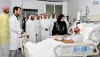 أمل القبيسي تزور مصابي تفجير قندهار الإرهابي بمستشفى المفرق