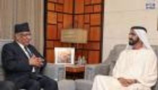 محمد بن راشد يستقبل رئيس وزراء نيبال