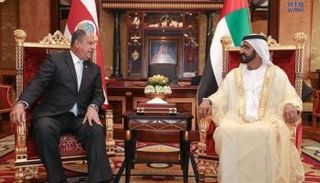 محمد بن راشد خلال لقاء رئيس كوستاريكا