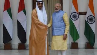 مودي يرحب بالشيخ محمد بن زايد