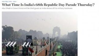 وول ستريت جورنال أبرزت استعراض الهند عتادها العسكري