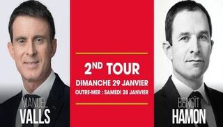 المرشحان اليساريان مانويل فالس وبنوا آمون