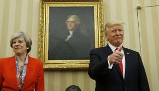 ترامب وتيريزا ماي