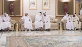 الشيخ محمد بن راشد آل مكتوم والشيخ محمد بن زايد آل نهيان