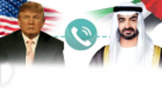 إنفوجراف.. اتصال بين الشيخ محمد بن زايد والرئيس دونالد ترامب