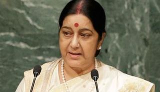 صورة أرشيفية لوزيرة الخارجية الهندية 