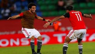 كهربا يحتفل بهدفه في المغرب