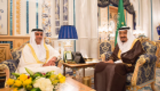 الملك سلمان يستقبل سيف بن زايد