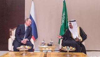 الملك سلمان بن عبدالعزيز آل سعود وفلاديمير بوتين- أرشيفية