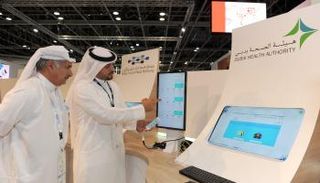 جانب من منصة صحة دبي في معرض جيتكس 