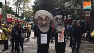 مظاهرة لمعارضين إيرانيين في نيويورك ضد روحاني