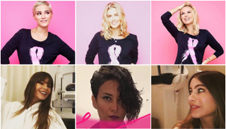 نجمات يتضامن مع مريضات سرطان الثدي على طريقتهن