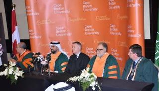 جانب من حفل منح الجسمي والفخراني الدكتوراه الفخرية