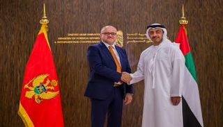 الشيخ عبدالله بن زايد آل نهيان مع وزير خارجية مونتينيجرو