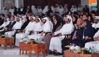 الشيخ مكتوم بن محمد بن راشد آل مكتوم في الحفل الختامي للجائزة العام الماضي