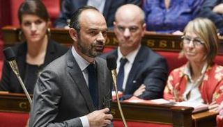 رئيس الوزراء الفرنسي إدوار فيليب خلال جلسة البرلمان - أ. ف. ب