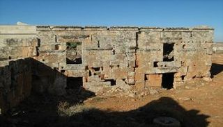 دير سنبل قبل هدمه