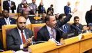 رئيس الأمة الكويتي يطرد الوفد الإسرائيلي من مؤتمر دولي