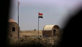 نقطة أمنية قرب موقع العملية الإرهابية في الواحات