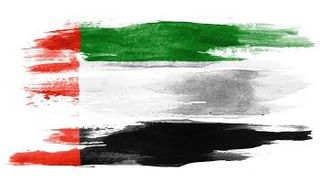 علم دولة الإمارات بلمسة تشكيلية