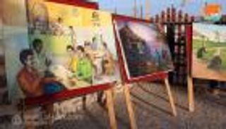 عدن.. لوحات فنية تروي تاريخ المدينة وموروثها الثقافي