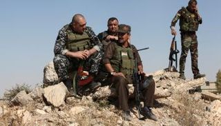 قوات البشمركة في استراحة من القتال- أرشيفية