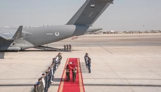 وصول جثمان شهيد الإمارات سعيد الكعبي