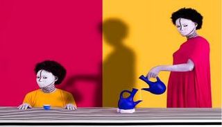 جانب من أعمال الفنانة الإثيوبية