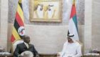 محمد بن زايد يستقبل رئيس أوغندا