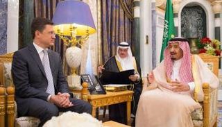 خادم الحرمين الشريفين يلتقي وزير الطاقة الروسي