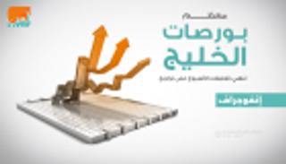 إنفوجراف..معظم بورصات الخليج تنهي تعاملات الأسبوع على تراجع