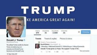 حساب ترامب على موقع تويتر- أرشيفية
