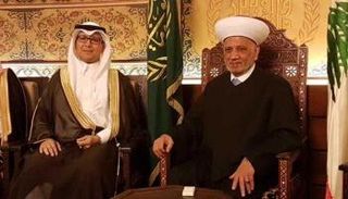 مفتي لبنان يلتقي القائم بأعمال سفارة السعودية ببيروت 
