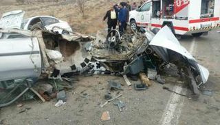 حادثة في أحد طرق إيران 