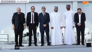 خلال المؤتمر الصحفي الخاص باللوفر أبوظبي 