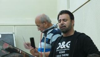 عاصي الحلاني خلال بروفة الحفل