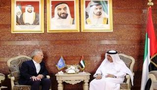السفير الإماراتي برفقة المبعوث الأممي في الصومال